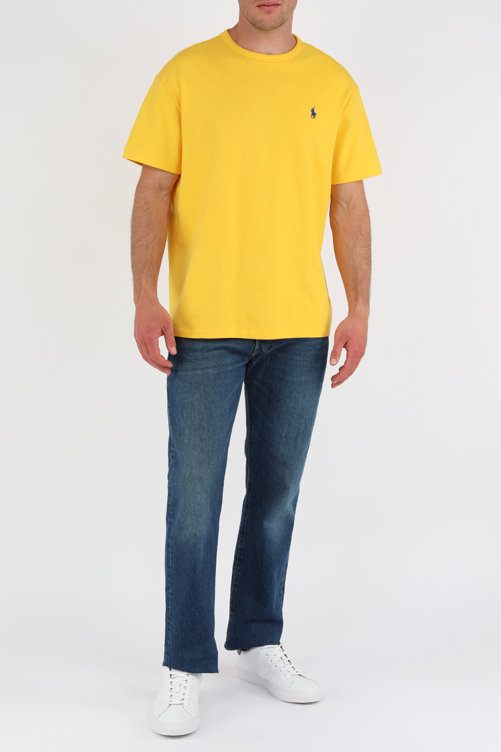 חולצת טי צהובה עם לוגו POLO RALPH LAUREN